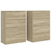 Dulapuri, 2 buc., stejar sonoma, 60x31x84 cm, lemn prelucrat - WALTI WALTI