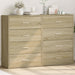 Dulapuri, 2 buc., stejar sonoma, 60x31x84 cm, lemn prelucrat - WALTI WALTI