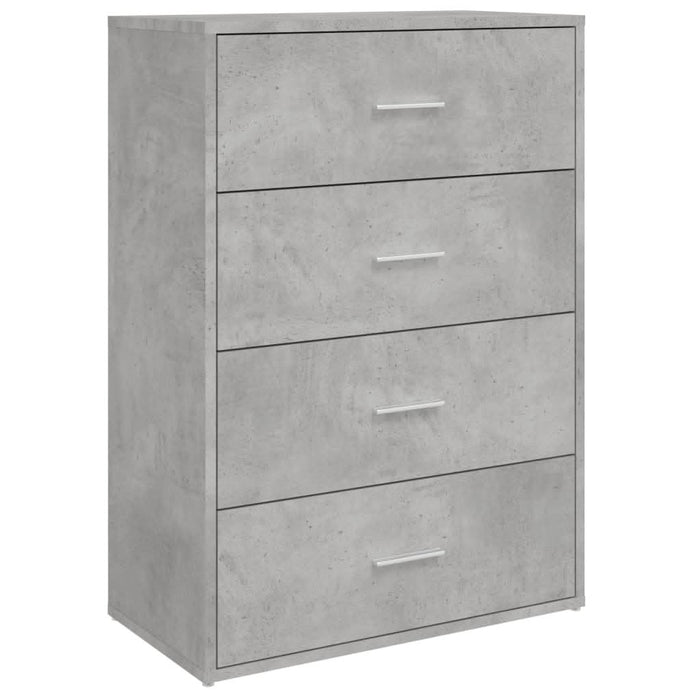 Dulapuri, 2 buc., gri beton, 60x31x84 cm, lemn prelucrat - WALTI WALTI