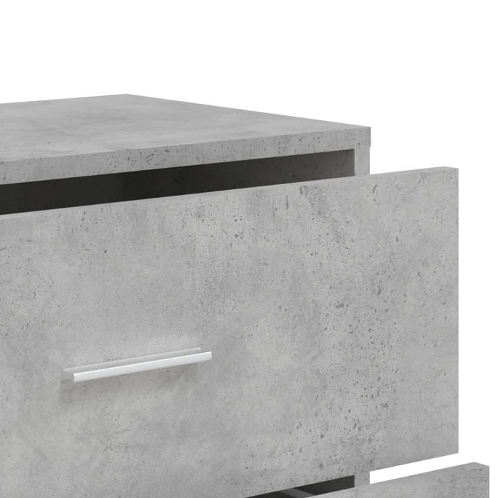 Dulapuri, 2 buc., gri beton, 60x31x84 cm, lemn prelucrat - WALTI WALTI