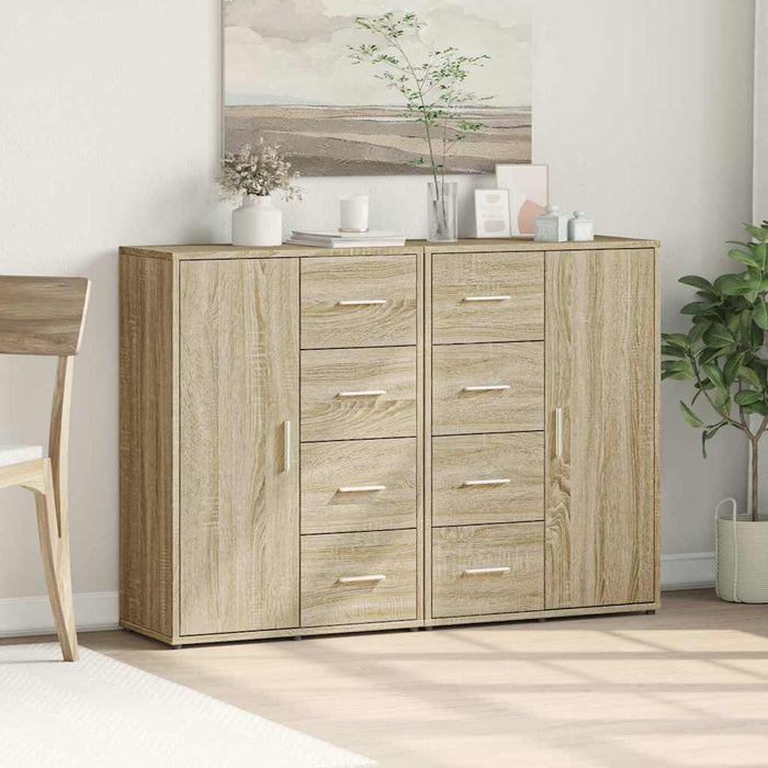 Dulapuri, 2 buc., stejar sonoma, 60x31x84 cm, lemn prelucrat - WALTI WALTI