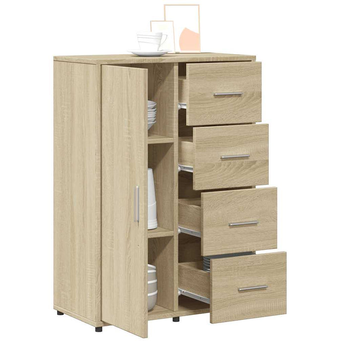 Dulapuri, 2 buc., stejar sonoma, 60x31x84 cm, lemn prelucrat - WALTI WALTI