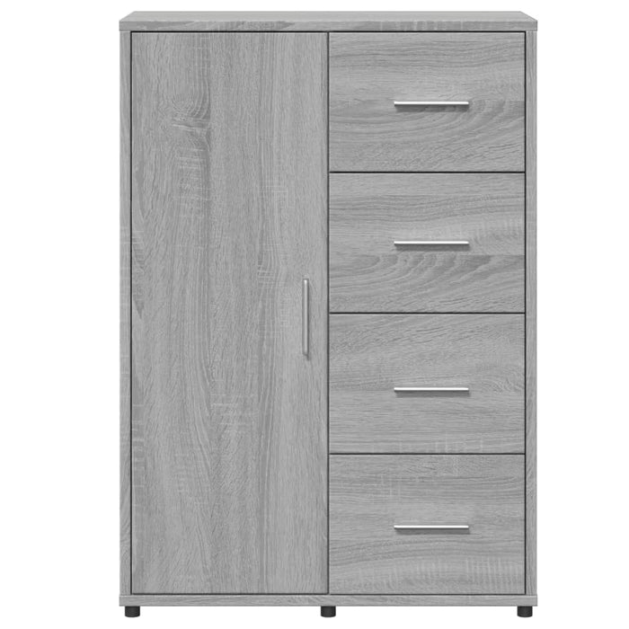 Dulapuri, 2 buc., gri sonoma, 60x31x84 cm, lemn prelucrat - WALTI WALTI