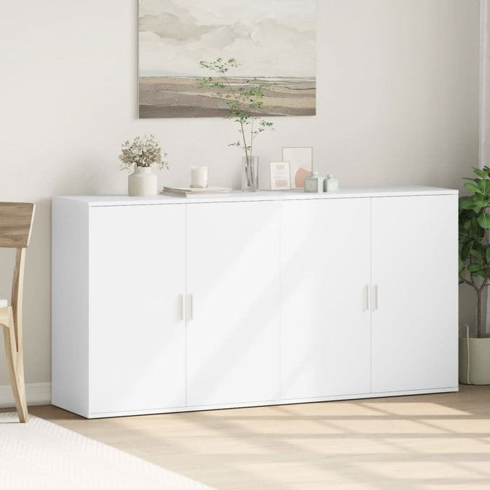 Dulapuri, alb, 2 buc., 79x38x80 cm, lemn prelucrat - WALTI WALTI