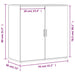 Dulapuri, alb, 2 buc., 79x38x80 cm, lemn prelucrat - WALTI WALTI