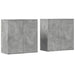 Dulapuri, 2 buc., gri beton, 79x38x80 cm, lemn prelucrat - WALTI WALTI