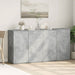Dulapuri, 2 buc., gri beton, 79x38x80 cm, lemn prelucrat - WALTI WALTI