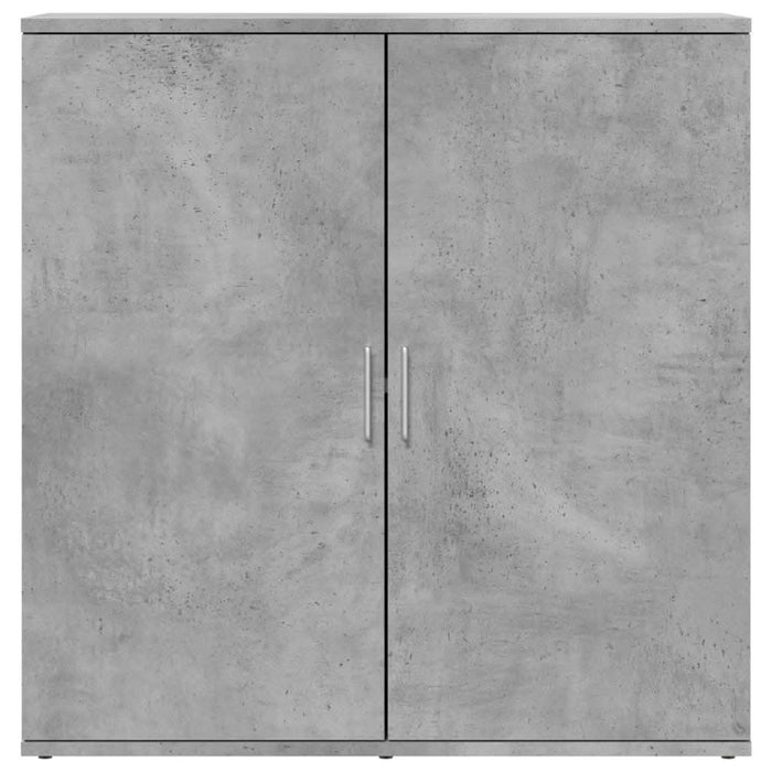 Dulapuri, 2 buc., gri beton, 79x38x80 cm, lemn prelucrat - WALTI WALTI