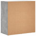 Dulapuri, 2 buc., gri beton, 79x38x80 cm, lemn prelucrat - WALTI WALTI