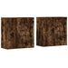 Dulapuri, 2 buc., stejar fumuriu, 79x38x80 cm, lemn prelucrat - WALTI WALTI