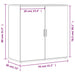 Dulapuri, 2 buc., stejar fumuriu, 79x38x80 cm, lemn prelucrat - WALTI WALTI