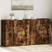 Dulapuri, 2 buc., stejar fumuriu, 79x38x80 cm, lemn prelucrat - WALTI WALTI