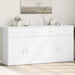 Dulapuri, alb, 2 buc., 79x38x80 cm, lemn prelucrat - WALTI WALTI