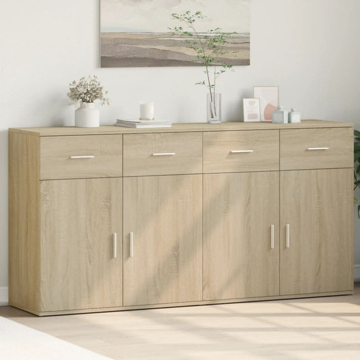 Dulapuri, 2 buc., stejar sonoma, 79x38x80 cm, lemn prelucrat - WALTI WALTI
