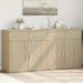 Dulapuri, 2 buc., stejar sonoma, 79x38x80 cm, lemn prelucrat - WALTI WALTI