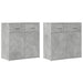 Dulapuri, 2 buc., gri beton, 79x38x80 cm, lemn prelucrat - WALTI WALTI