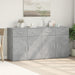 Dulapuri, 2 buc., gri beton, 79x38x80 cm, lemn prelucrat - WALTI WALTI