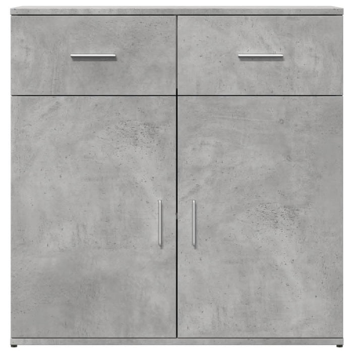 Dulapuri, 2 buc., gri beton, 79x38x80 cm, lemn prelucrat - WALTI WALTI