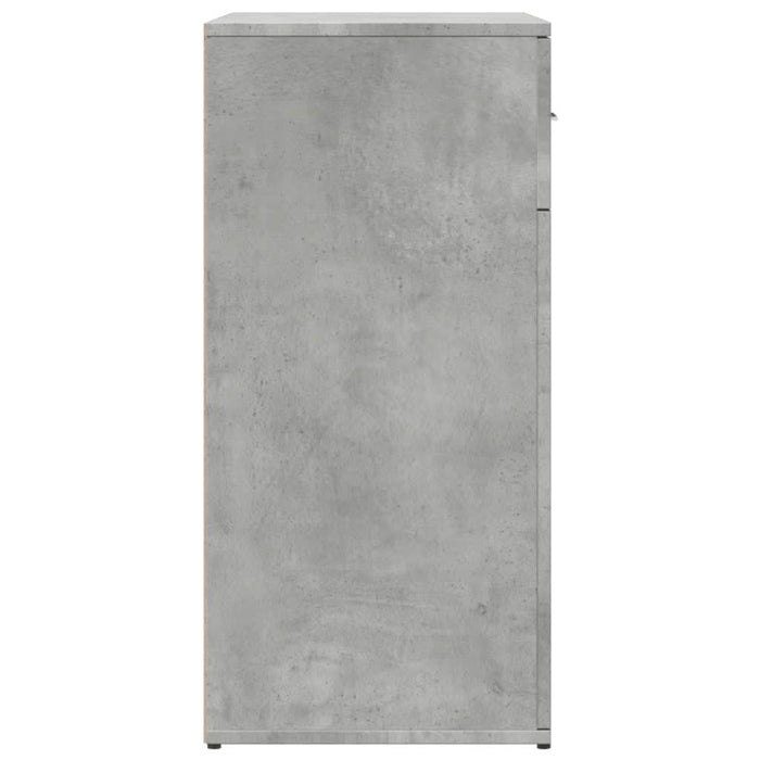 Dulapuri, 2 buc., gri beton, 79x38x80 cm, lemn prelucrat - WALTI WALTI