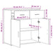 Dulapuri, 2 buc., gri beton, 79x38x80 cm, lemn prelucrat - WALTI WALTI
