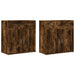 Dulapuri, 2 buc., stejar fumuriu, 79x38x80 cm, lemn prelucrat - WALTI WALTI
