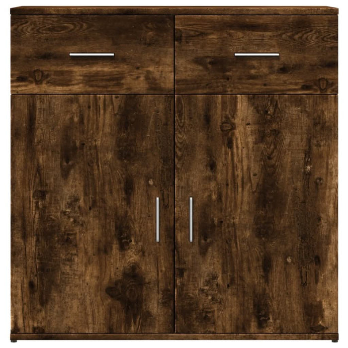 Dulapuri, 2 buc., stejar fumuriu, 79x38x80 cm, lemn prelucrat - WALTI WALTI