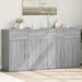 Comode, 2 buc., gri sonoma, 79x38x80 cm, lemn compozit - WALTI WALTI