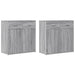 Comode, 2 buc., gri sonoma, 79x38x80 cm, lemn compozit - WALTI WALTI