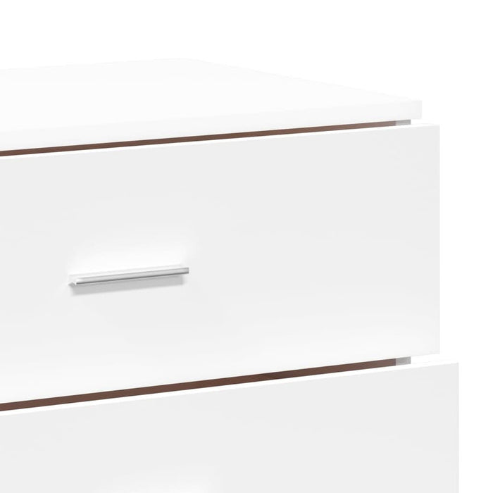 Servante, 2 buc., alb, 60x39x80 cm, lemn prelucrat - WALTI WALTI