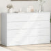 Servante, 2 buc., alb, 60x39x80 cm, lemn prelucrat - WALTI WALTI