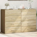 Dulapuri, 2 buc., stejar sonoma, 60x39x80 cm, lemn prelucrat - WALTI WALTI