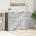 Dulapuri, 2 buc., gri beton, 60x39x80 cm, lemn prelucrat - WALTI WALTI