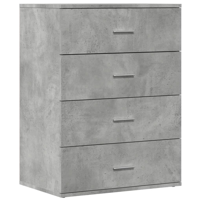 Dulapuri, 2 buc., gri beton, 60x39x80 cm, lemn prelucrat - WALTI WALTI