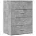 Dulapuri, 2 buc., gri beton, 60x39x80 cm, lemn prelucrat - WALTI WALTI
