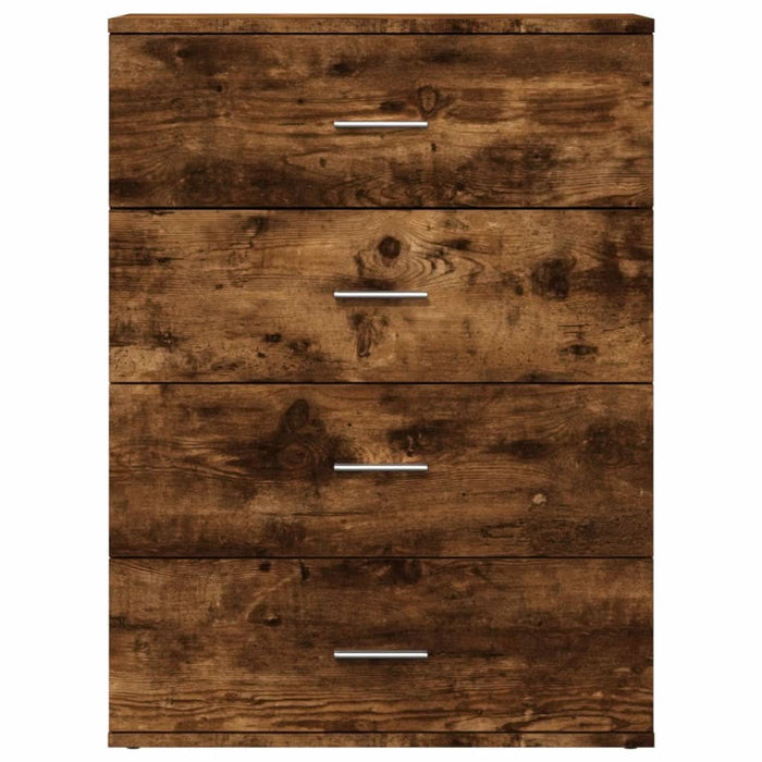 Dulapuri, 2 buc., stejar fumuriu, 60x39x80 cm, lemn prelucrat - WALTI WALTI
