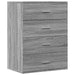 Dulapuri, 2 buc., gri sonoma, 60x39x80 cm, lemn prelucrat - WALTI WALTI