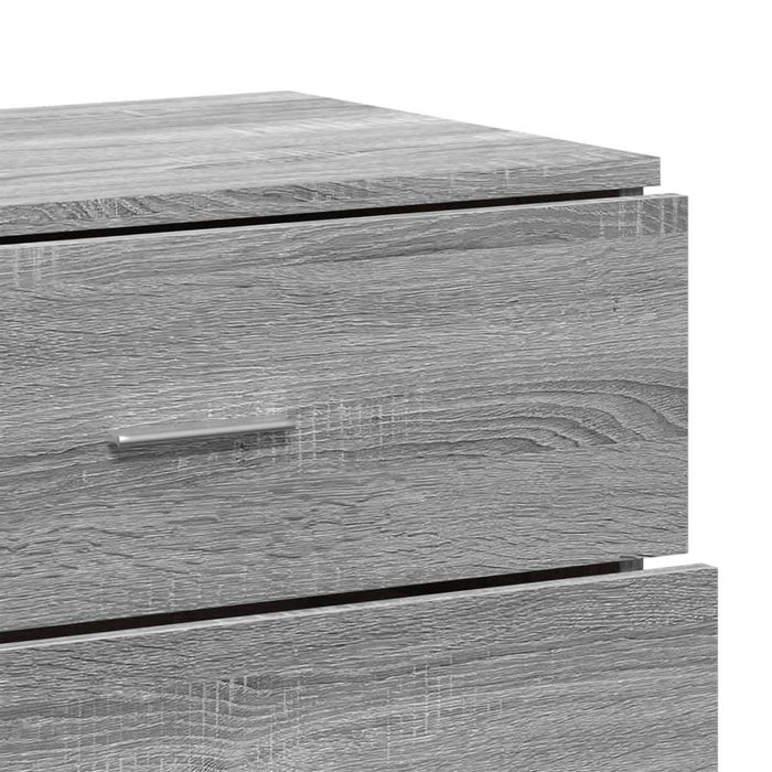 Dulapuri, 2 buc., gri sonoma, 60x39x80 cm, lemn prelucrat - WALTI WALTI