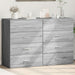 Dulapuri, 2 buc., gri sonoma, 60x39x80 cm, lemn prelucrat - WALTI WALTI