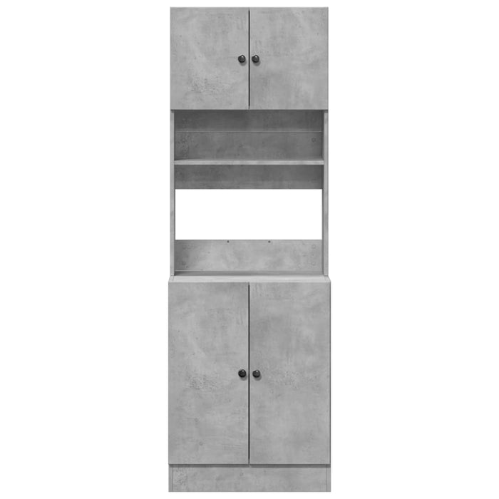 Dulap de bucătărie, gri beton, 60x50x180 cm, lemn prelucrat - WALTI WALTI