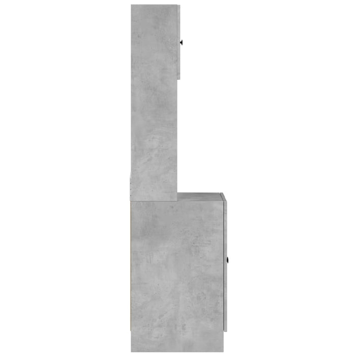 Dulap de bucătărie, gri beton, 60x50x180 cm, lemn prelucrat - WALTI WALTI