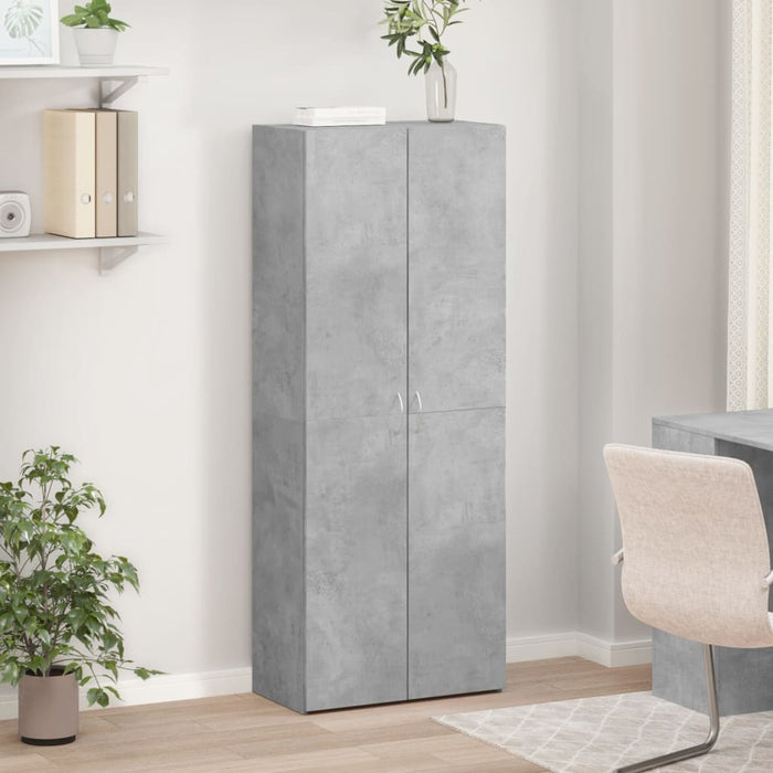 Fișet, gri beton, 60x32x153 cm, lemn prelucrat - WALTI WALTI