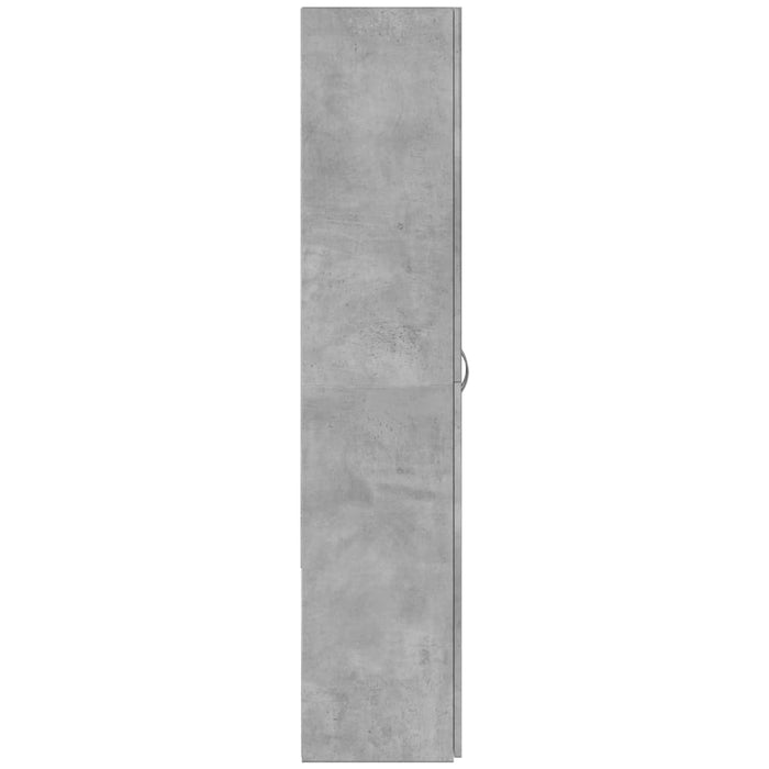 Fișet, gri beton, 60x32x153 cm, lemn prelucrat - WALTI WALTI