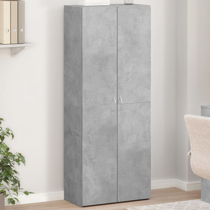 Fișet, gri beton, 60x32x153 cm, lemn prelucrat - WALTI WALTI