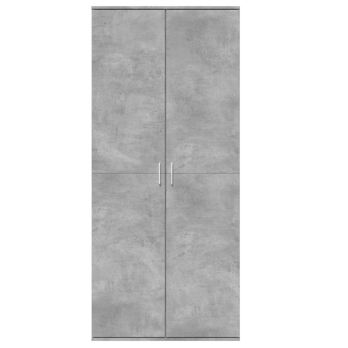 Dulap înalt, gri beton, 80x35x180 cm, lemn prelucrat - WALTI WALTI