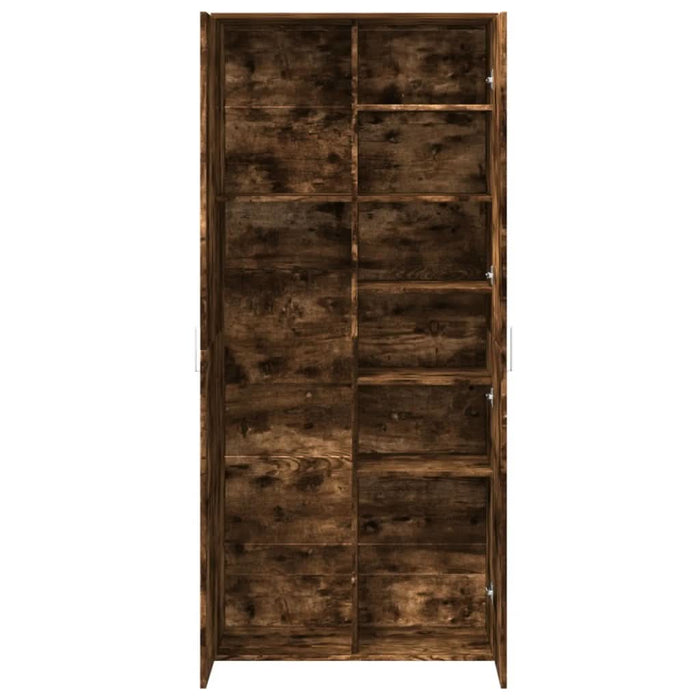 Dulap înalt, stejar fumuriu, 80x35x180 cm, lemn prelucrat - WALTI WALTI