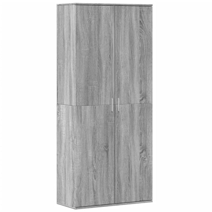 Dulap înalt, gri sonoma, 80x35x180 cm, lemn prelucrat - WALTI WALTI