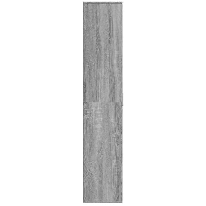 Dulap înalt, gri sonoma, 80x35x180 cm, lemn prelucrat - WALTI WALTI
