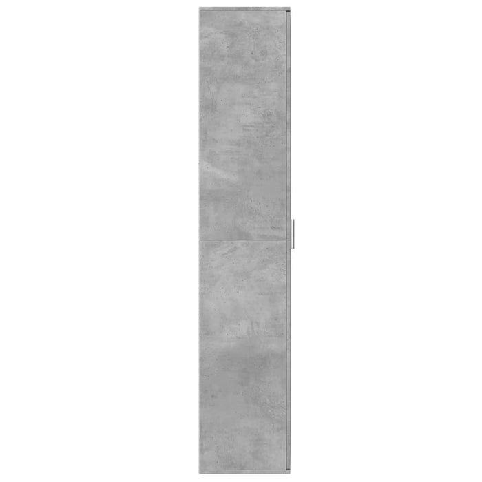 Dulap înalt, gri beton, 70x35x180 cm, lemn prelucrat - WALTI WALTI