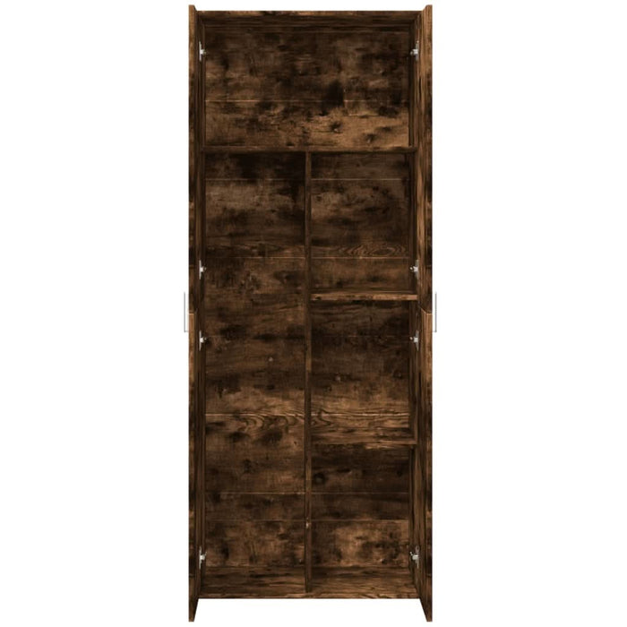 Dulap înalt, stejar fumuriu, 70x35x180 cm, lemn prelucrat - WALTI WALTI