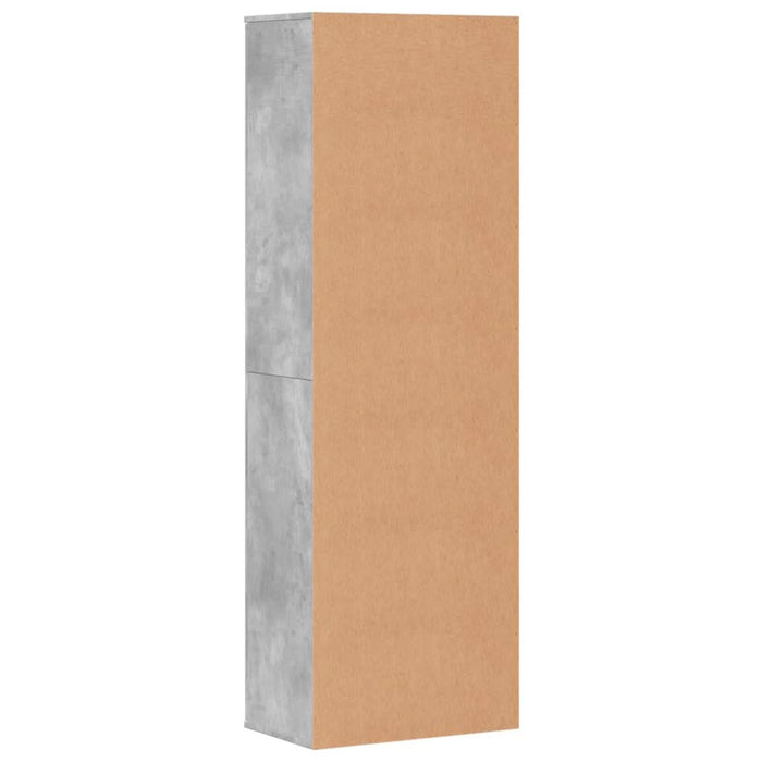 Dulap înalt, gri beton, 60x35x180 cm, lemn prelucrat - WALTI WALTI